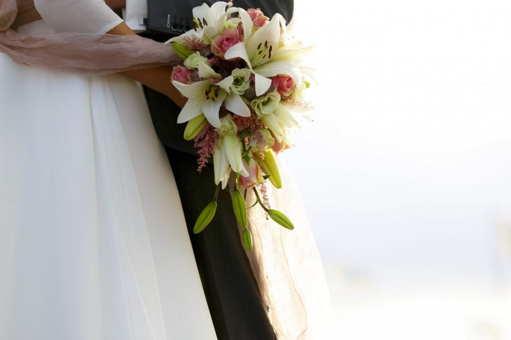 Hochzeit und lilien